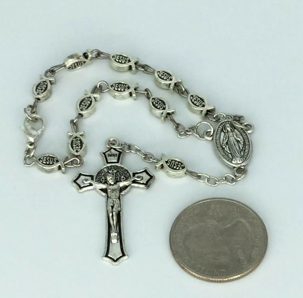 Catholic Saint St. Benedict Medal Auto Car Rosary metal Miraculous Medal Jesus