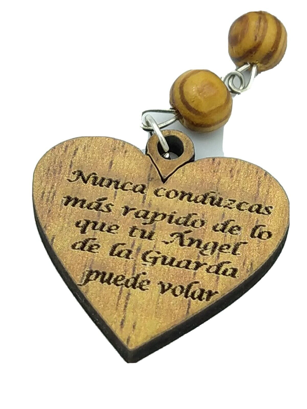 Never Drive Faster Than Your Guardian Angel Can Fly Car Charm hanging car mirror
