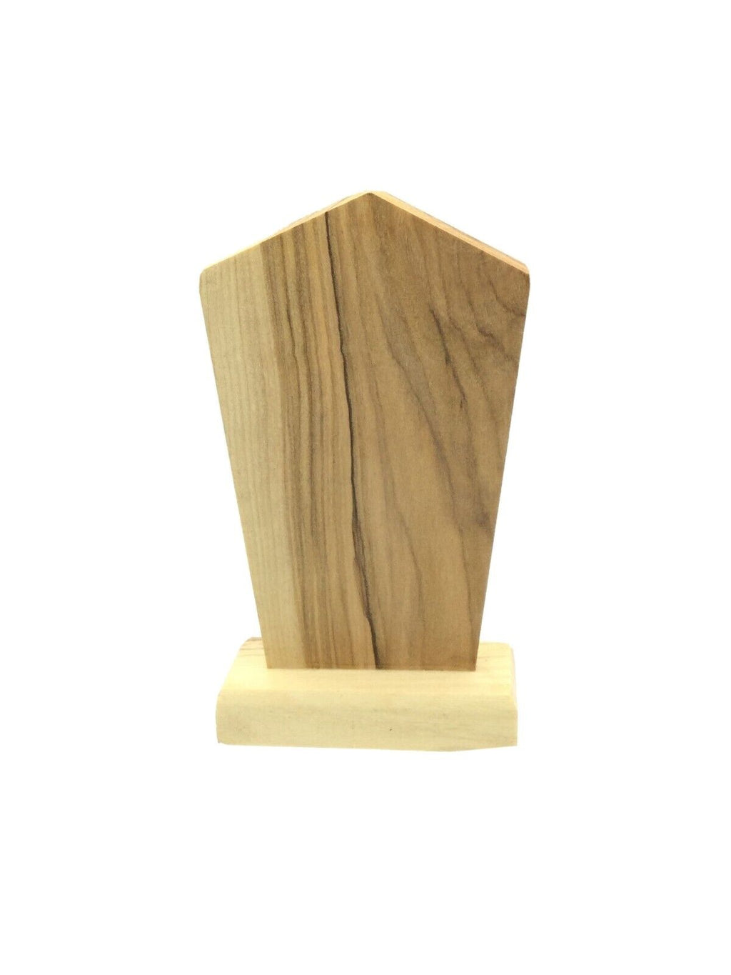 Saint Michael Desk Stand Jerusalem Soil Olive Wood San Miguel arcángel 3" Inches