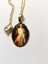 Cristo Misericordioso Medal18k Gold Plated 20” Chain Jesus  Divine Mercy Medal