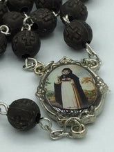  Black Rosary San Luis Beltrán Catholic Necklace Children Protection Prayer 