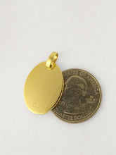 14k Gold Plated pendant necklace Virgen Chiquinquirá Medal 20