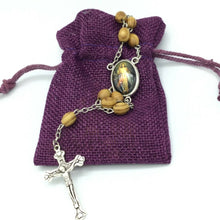 Divine Mercy Rosary olive wood Jerusalem Divina Misericordia Rosario de madera
