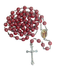 St Barbara Rosary Red Catholic Necklace Santa Barbara Rosario Saint chungo