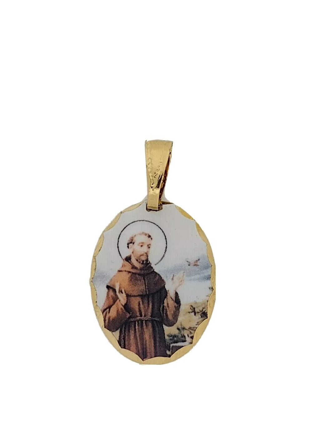 San Francisco De Assis Medal - St. Francis Assisi Medal with 20 inch Chain