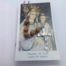 Our lady of Mercy Rosary Olive wood Jerusalem virgen de La Mercedes Rosario