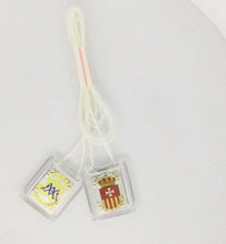 Scapular Our Lady of Mercy La Merced White Scapular Molded Catholic Mary 19 inch