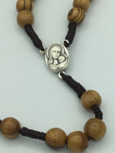 Olive Wooden rosary Necklace Jerusalem Soil Saint St.Benedict Medal Cross Benito