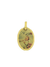 18k Gold Plated Baptism Gift Catholic Medal Pendant Necklace Regalo de Bautizo