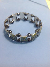 religious catholic Caridad del Cobre stainless steel Bracelet hematite stretch