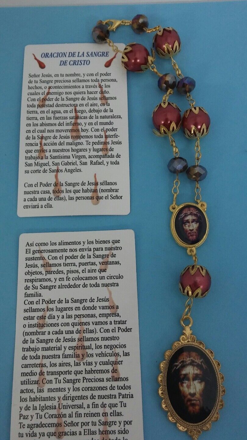 Rosario Preciosa Sangre de Cristo Precious Blood of Christ catholic Rosary Jesus
