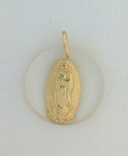 Virgen de GUADALUPE Medal round Our Lady of Guadalupe 18K Gold Plated 20 Chain