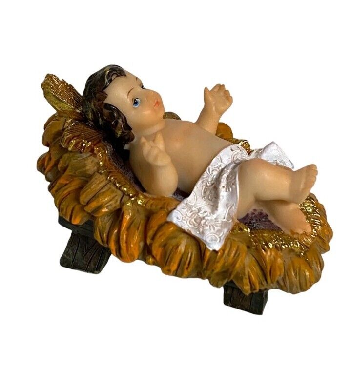 Baby Jesus Manger 5 Inch Figure Nino Jesus  Christmas Religious Gift