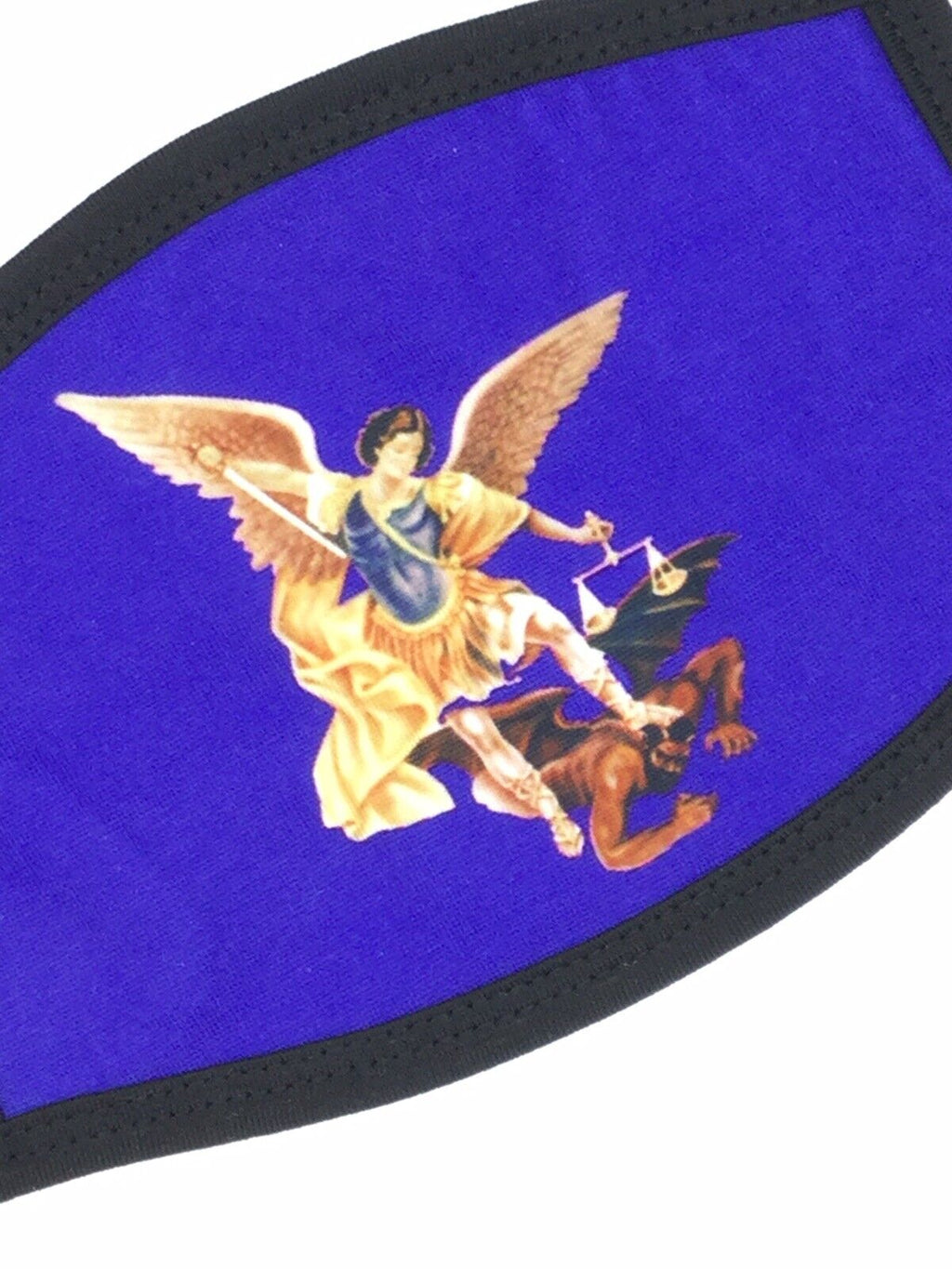 Saint Michael the Archangel Angel Catholic Face Mask Cover San Miguel Arcángel