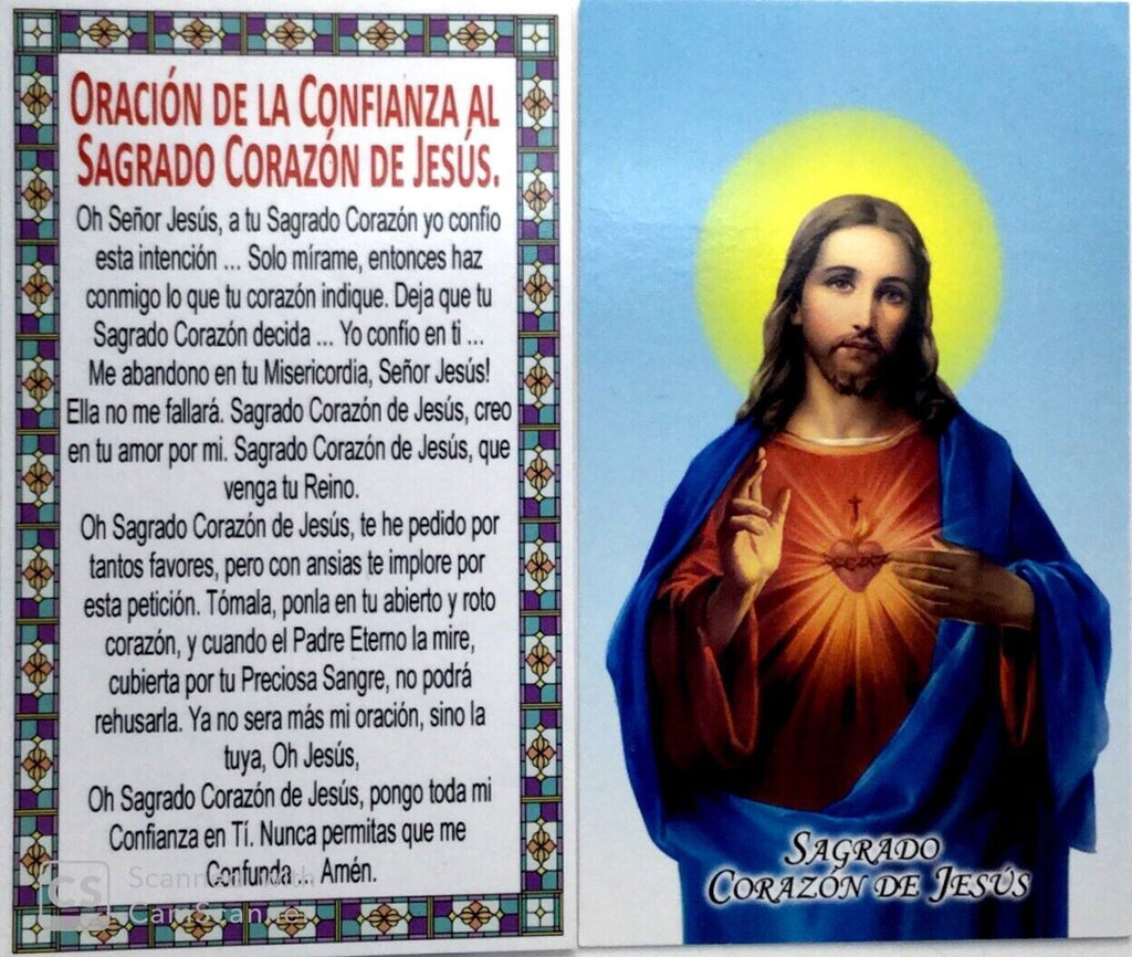 Sacred Heart of Jesus Christ Virgen of Mt. Carmel Wood Scapular escapulario Mary