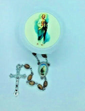 Saint Jude Rosary Olive Wood Jerusalem San Judas Rosario Catholic necklace Medal