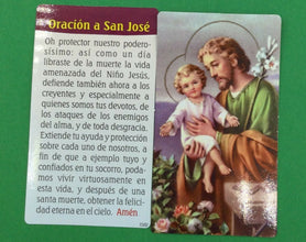 Rosary St Joseph Olive Wood Catholic Prayer Cards San Jose Rosario Catholic Gift