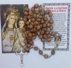 Our lady of Mercy Rosary Olive wood Jerusalem virgen de La Mercedes Rosario