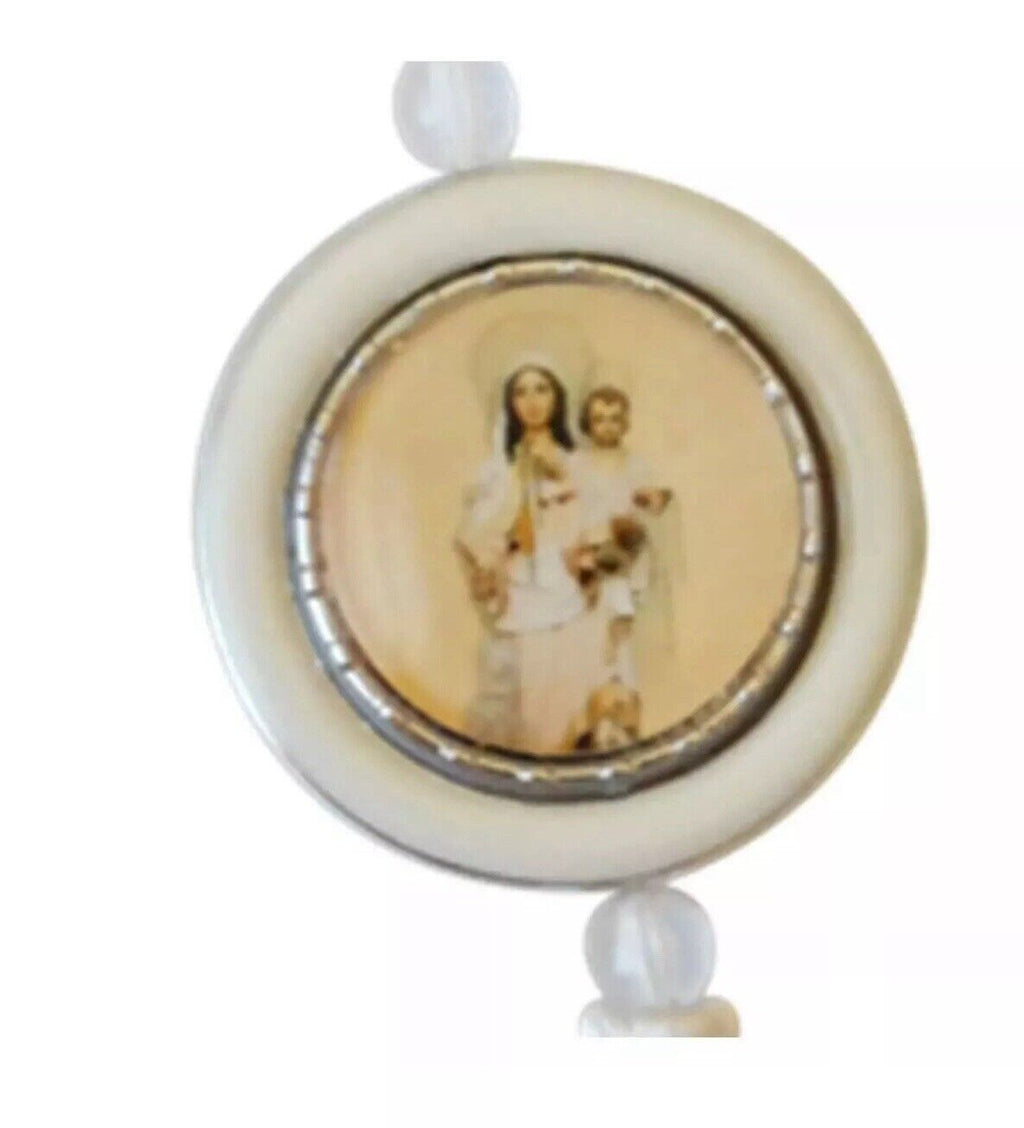 Virgen de la Mercedes Medal rearview mirror Car Ornament hanging pendant Obatalá