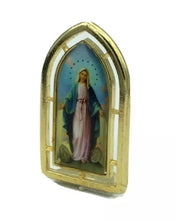 Virgin Mary Grace Religious Mini desk Standing Plaque gift New Virgen Milagrosa 