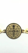 Saint St Benedict Bracelet Adjustable Medal Pulsera De San Benito Venturina Bead