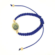 PULSERA DE LA CARIDAD DEL COBRE LADY OF CHARITY Blue BRACELET CATHOLIC CHARM 