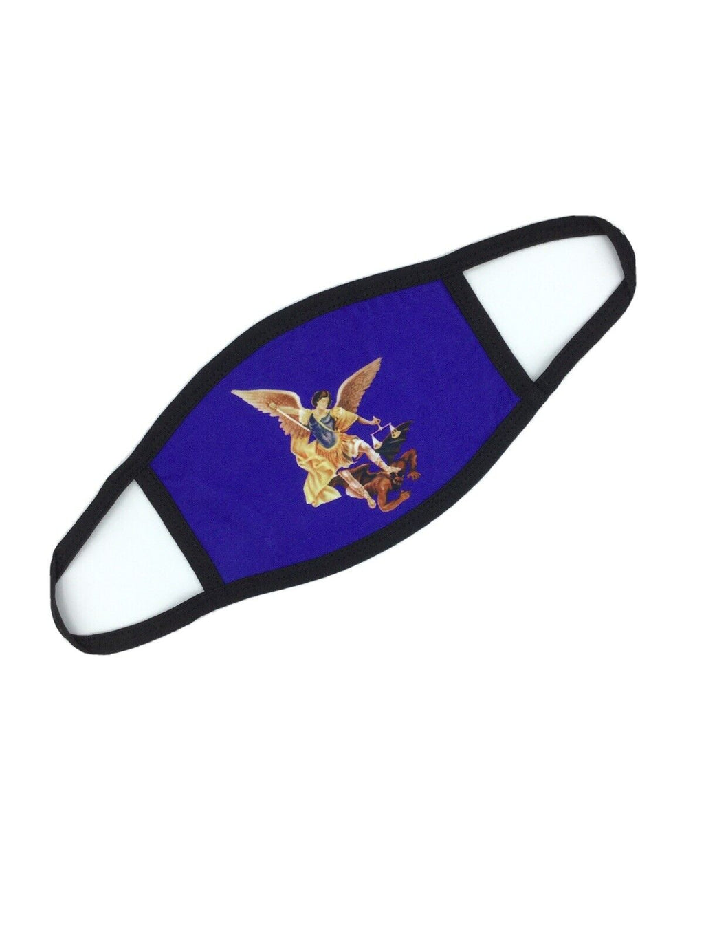 Saint Michael the Archangel Angel Catholic Face Mask Cover San Miguel Arcángel