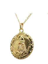 Virgen de la Caridad del Cobre 18k Gold Plated Pendant with 20 inch Chain 🇨🇺