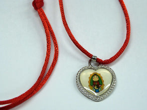 Pack of Cartoon Virgin Medal w color cord/Medalla de la Virgencita Plis c cordon