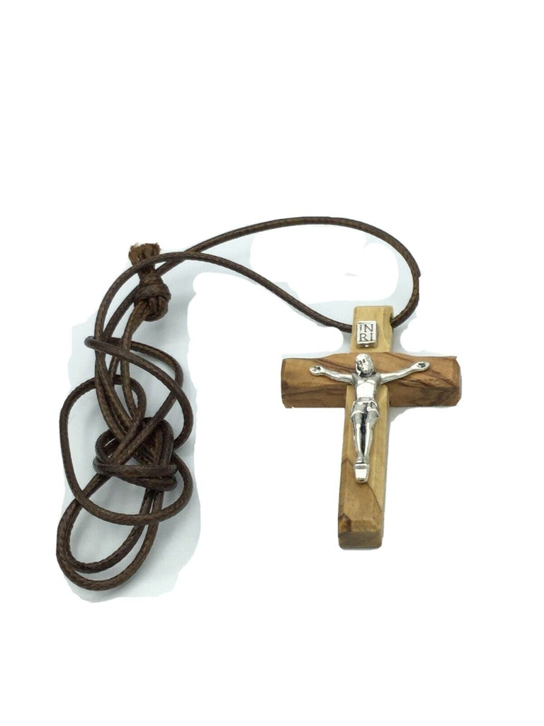 Olive Wood 'Cross' Pendant - Made In The Holy Land