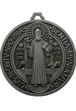 Huge St BENEDICT Medal Protection Excorism's Saint Medal 5” Enamel Wall Medal 