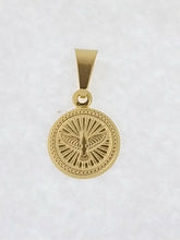 Holy Spirit Dove Medal 18k Gold Plated Pendant with 16 inch Chain Confirmation