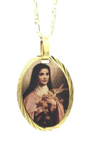 Santa Teresa Jesus Medalla Saint Therese Lisixieux Medal 18k Gold Plated Medal