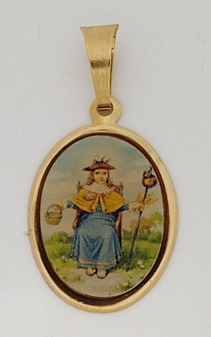 Santo Niño de Atocha Pendant 18k Gold Plated with 20 inch Chain Jesus child