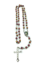 Guardian Angel Catholic Pink Rosary Necklace Angel de la Guarda kids Rosario 