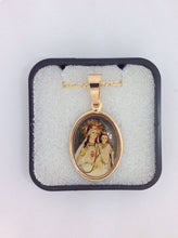 14KT Gold Filled Virgen de La Mercedes Medal Pendant, 3/4