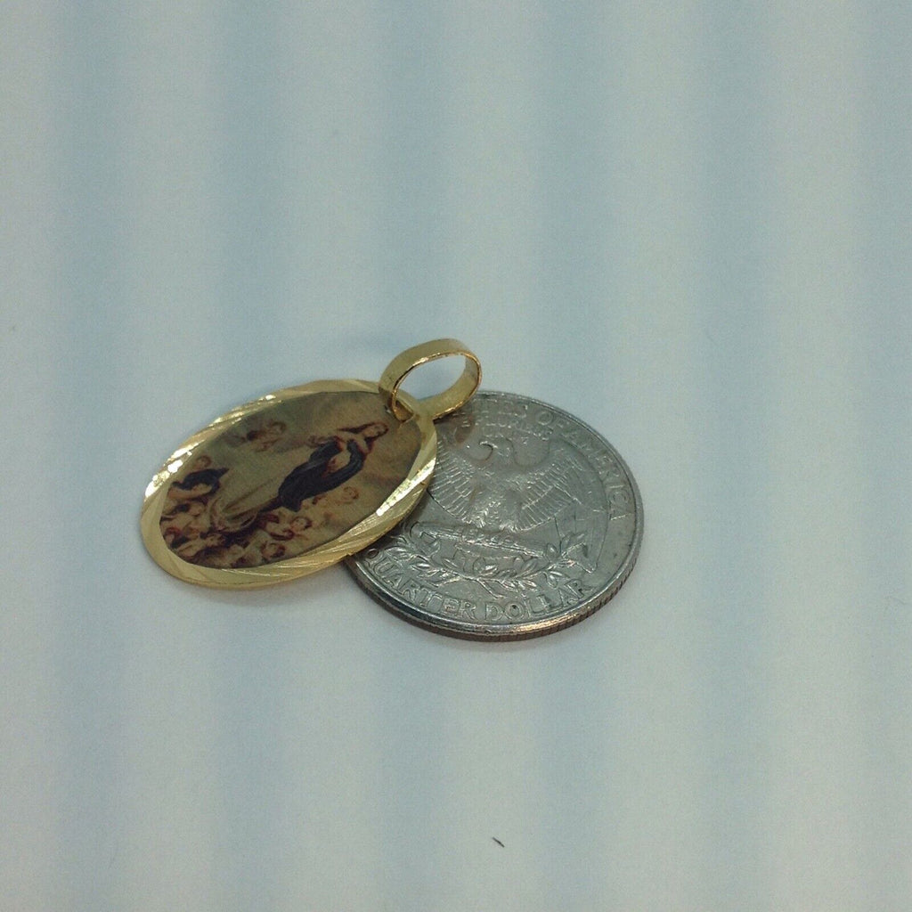 Immaculate Conception - Purisima Concepcion De Maria Medal 14k Gold Plated 