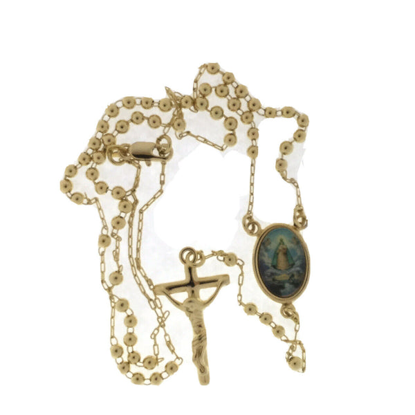 Caridad del Cobre Rosary Necklace 18 Inch - Yoruba Rosary 18 inch - Charity CUBA
