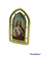 Sacred Heart of Jesus   Italian  design Religious Mini desk Standing Plaque New 