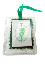  2 X Escapulario Verde Devoción Corazón de María Oración Healing Green Scapular