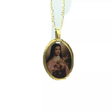 Santa Teresa Jesus Medalla Saint Therese Lisixieux Medal 18k Gold Plated Medal