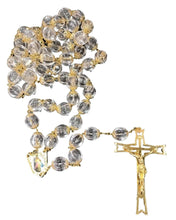 Transparent Acrylic Beads Large Wall Hanging Rosary Holyland Jerusalem