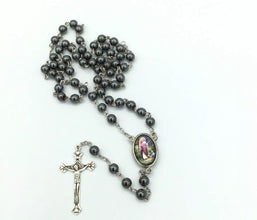 Saint Raphael Archangel Rosary Hematite San Rafael archangel Necklace Jesus