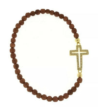 Venturina Beads Women's Gold-plated JESUS Cross Religious Christian bracelet