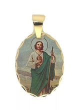 Saint Jude Pendant -  San Judas 18K Gold Plated with 20 inch Chain 