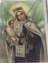 14k Gold Plated Our Lady Mt Carmel & Sacred Heart Jesus  Scapular Necklace S