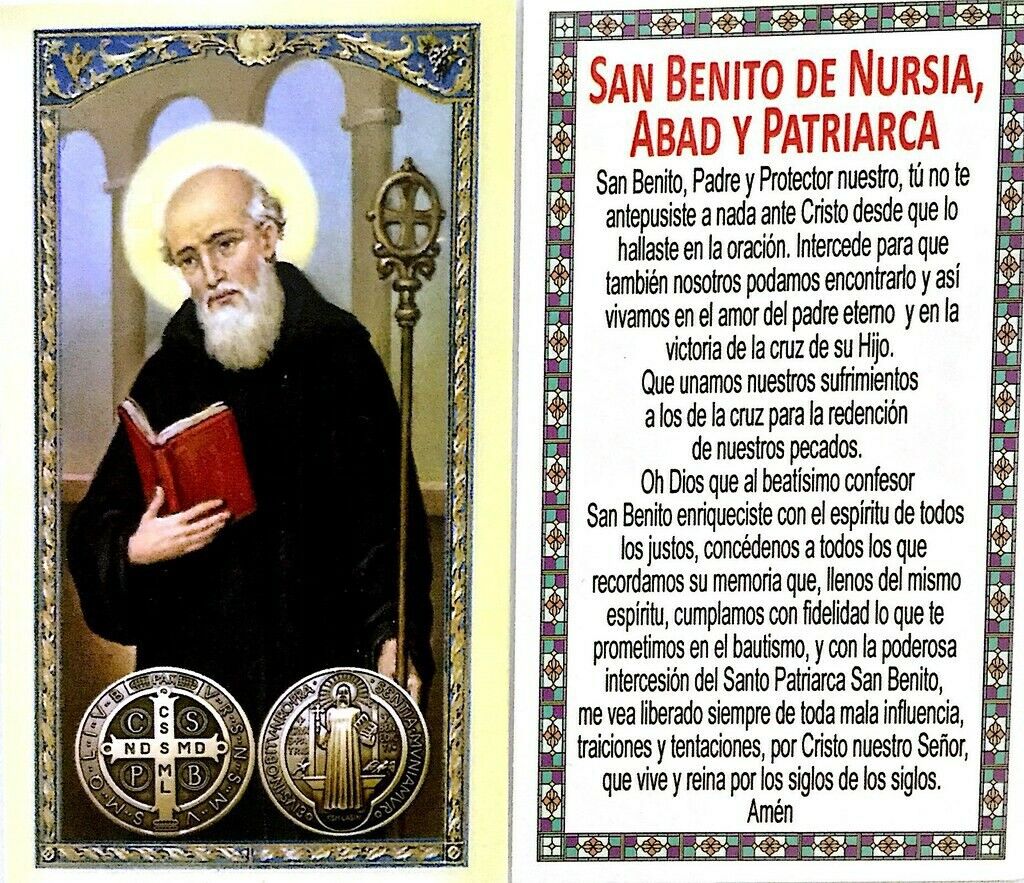 Saint St Benedict Bracelet Adjustable Red Cord Medal Pulsera Roja De San Benito