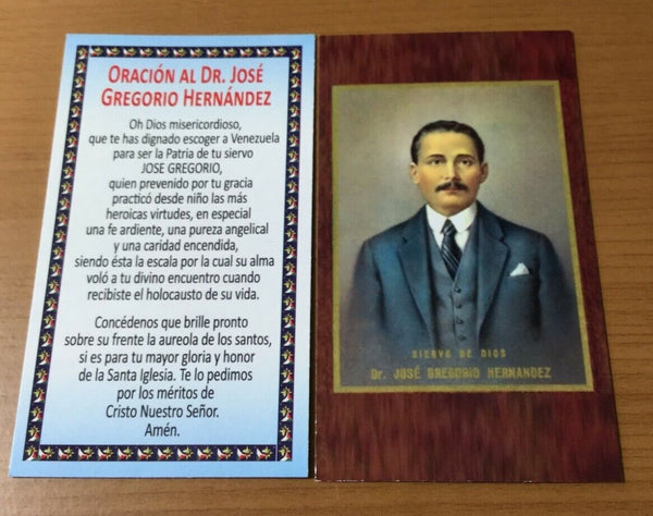 6 Pack Doctor Gregorio Hernandez LAMINATED Holy Prayer Cards Spanish VENEZUELA