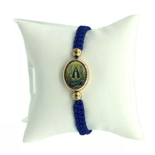 PULSERA DE LA CARIDAD DEL COBRE LADY OF CHARITY Blue BRACELET CATHOLIC CHARM 