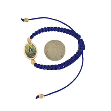 PULSERA DE LA CARIDAD DEL COBRE LADY OF CHARITY Blue BRACELET CATHOLIC CHARM 